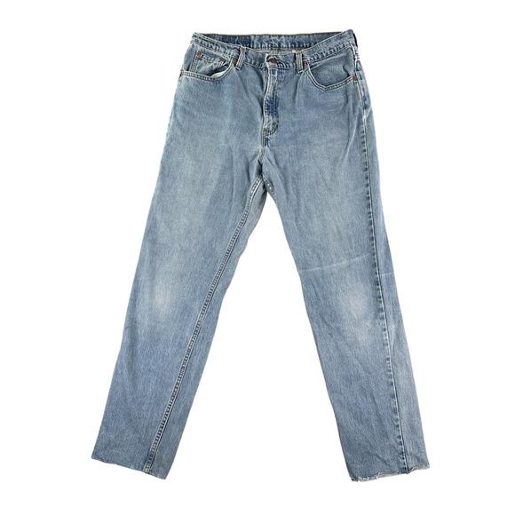 Vintage Levis Jeans Womens 14 Blue 506 Faded High Rise Denim Pants USA Made 90s - Picture 1 of 11